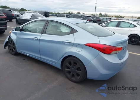 2012 Hyundai Elantra Limited (Ulsan Plant) из США, поврежденный, VIN KMHDH4AE8CU211287